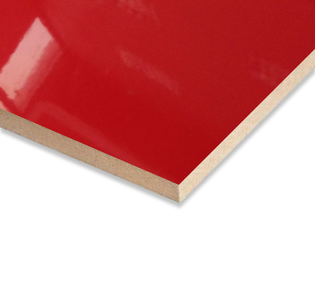 MDF Rojo Alto Brillo 2440x1220mm  - 18mm Importado