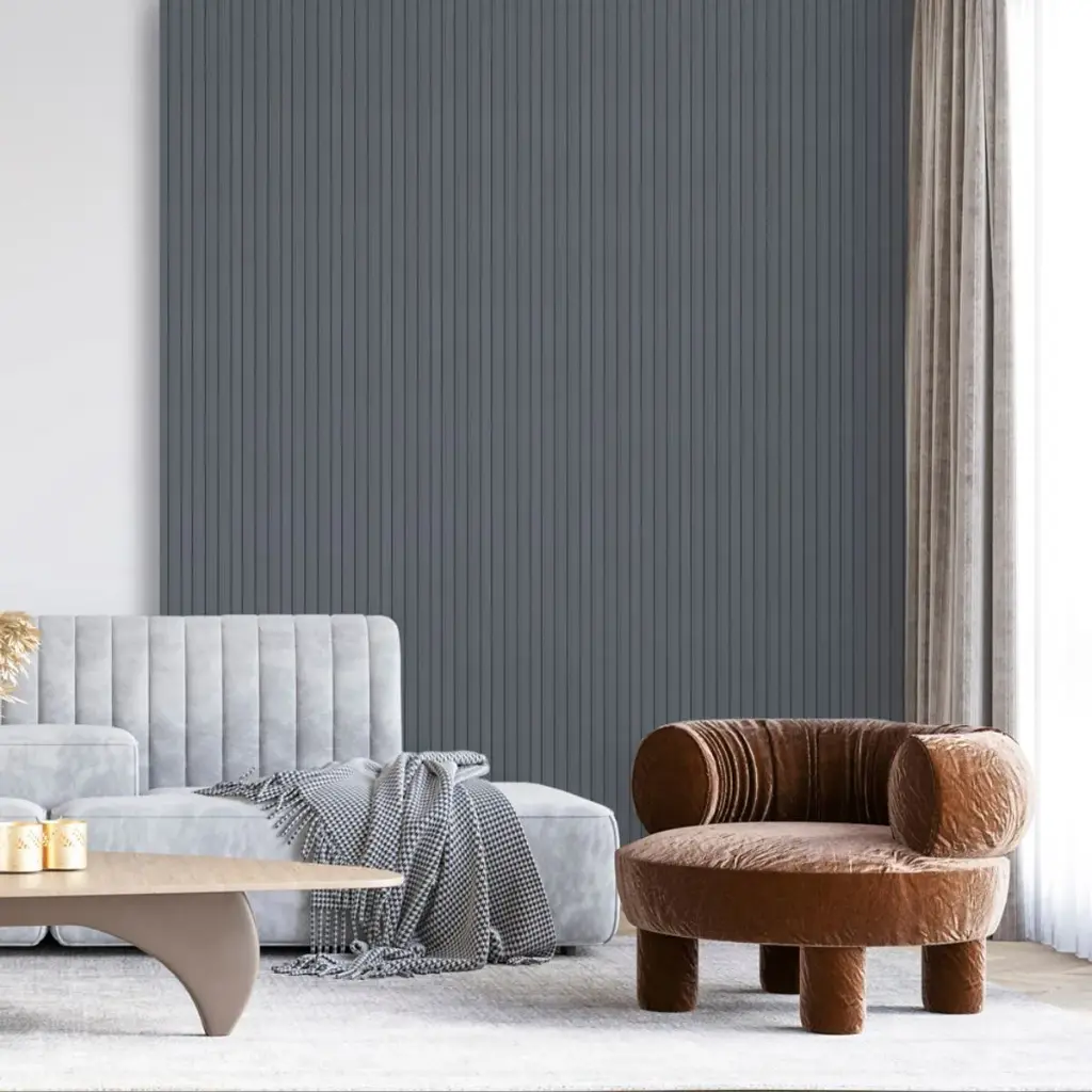 Revestimiento Ripado Azul Pacífico 2440x160 mm