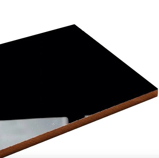 [28000030812] MDF Negro Alto Brillo 2440x1220mm - 18mm Importado
