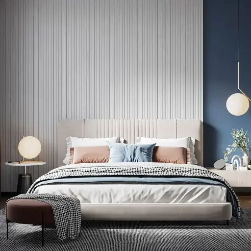 [28000070066] Revestimiento Ripado Blanco 2440x160 mm 